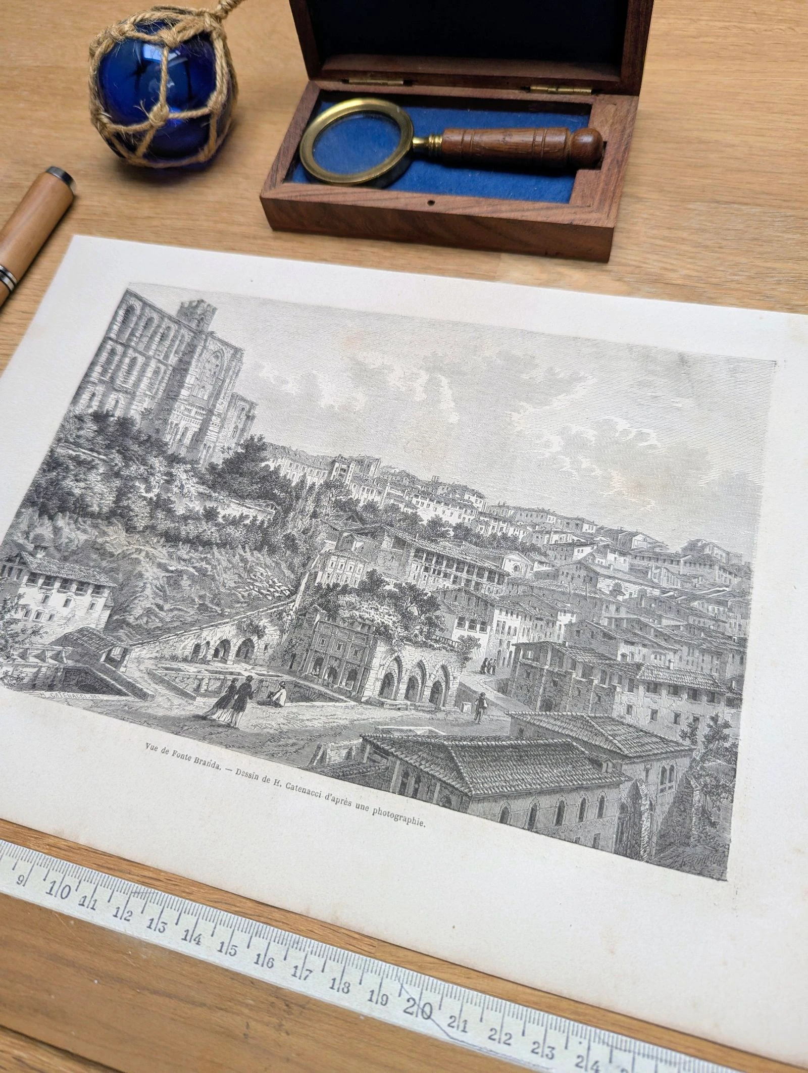Fontebranda, Sienne. Ilustração impressa em 1866. – photo 3